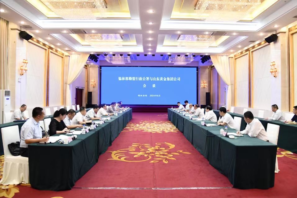 行署与山东黄金集团有限公司举行会谈